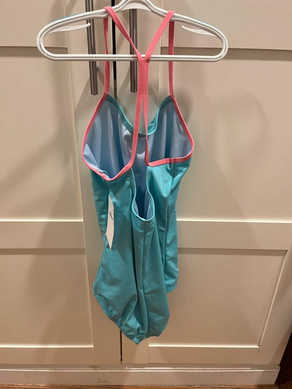 Nike girls razorback swim XL in teal and pink, NWT - Picture 7 of 13